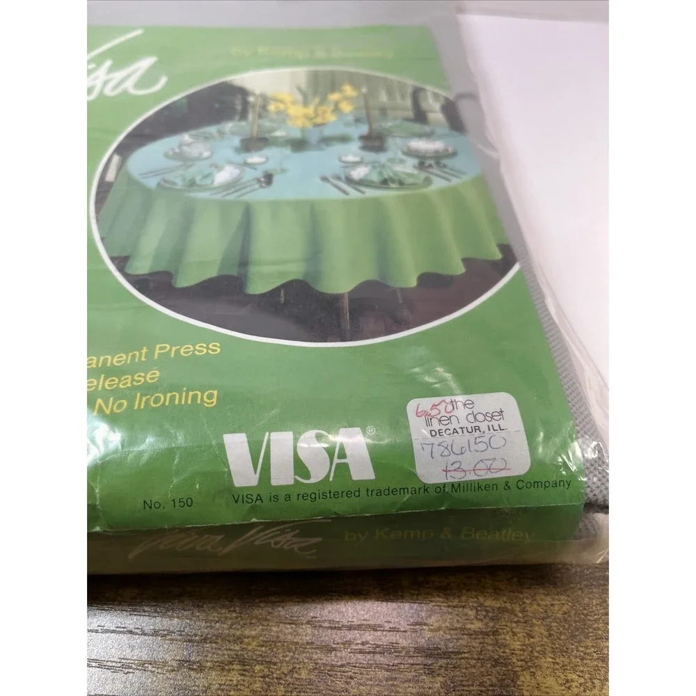 Vtg KEMP & BEATLEY NO. 150 Round Retro 70s Green 52